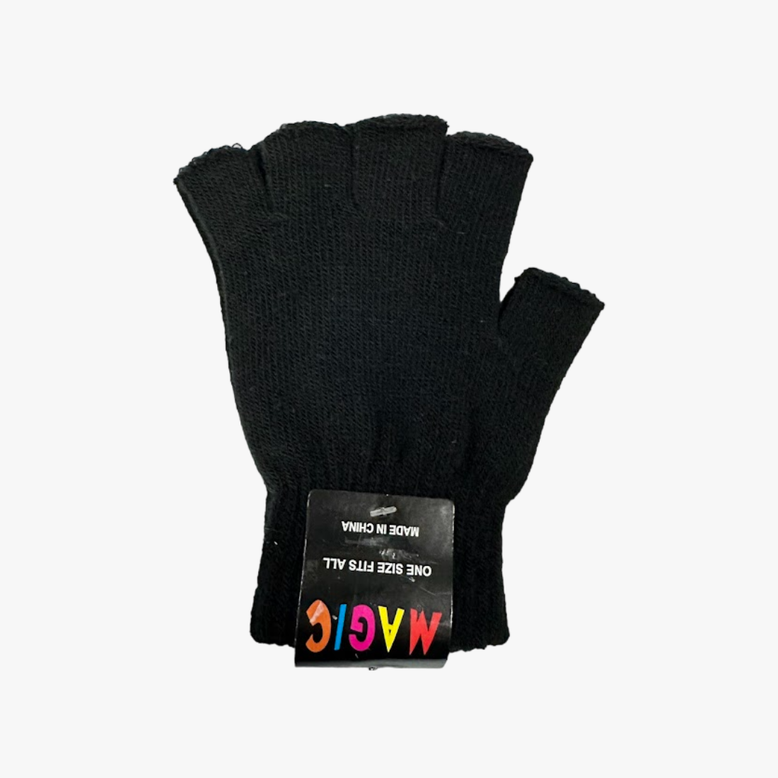 MAGIC HALF FINGER WINTER GLOVES BLACK - 6874