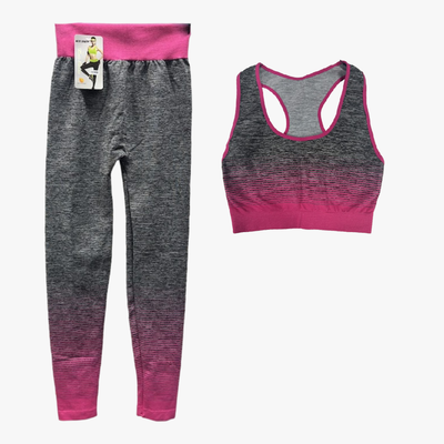 MISS SPORTY CLASSIC FASHION WHOLESALE WOMEN SPORT SUIT LEGGING AND TOP ASSORTED COLORS ONE SIZE