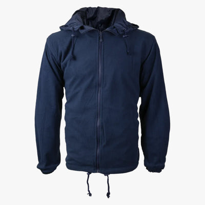 RENEGADE PLUS SIZE WATER RESISTANT WIND PROOF FLEECE LINED POLAR REVERSABLE JACKET FOR MEN NAVY ASSORTED SIZES 2XL TO 5XL - 5453