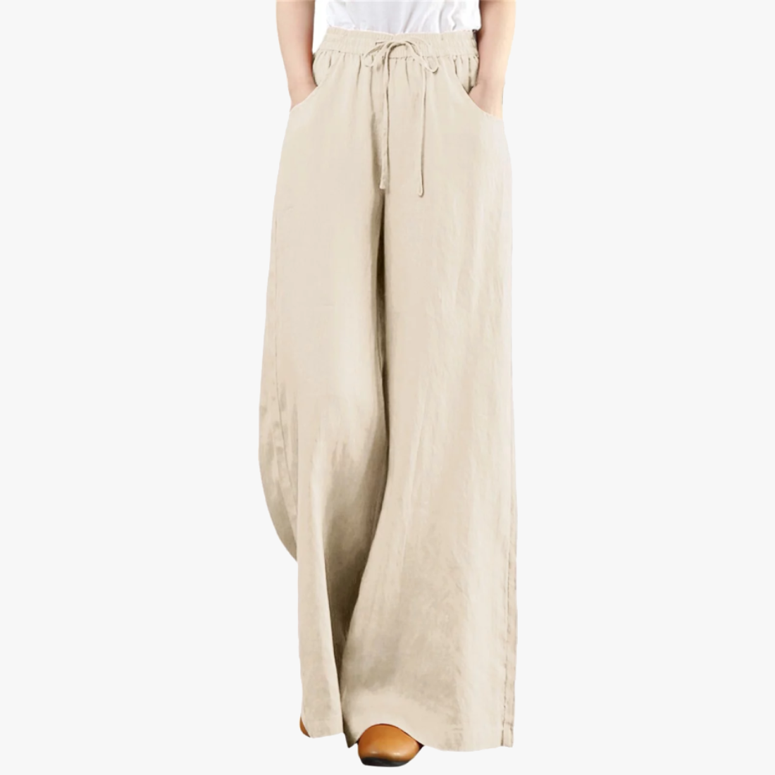 ST.CHRISTINA COTTON WIDE LEG WHOLESALE WOMEN SUMMER PANTS ASSORTED COLORS SMALL/MEDIUM AND LARGE/XL