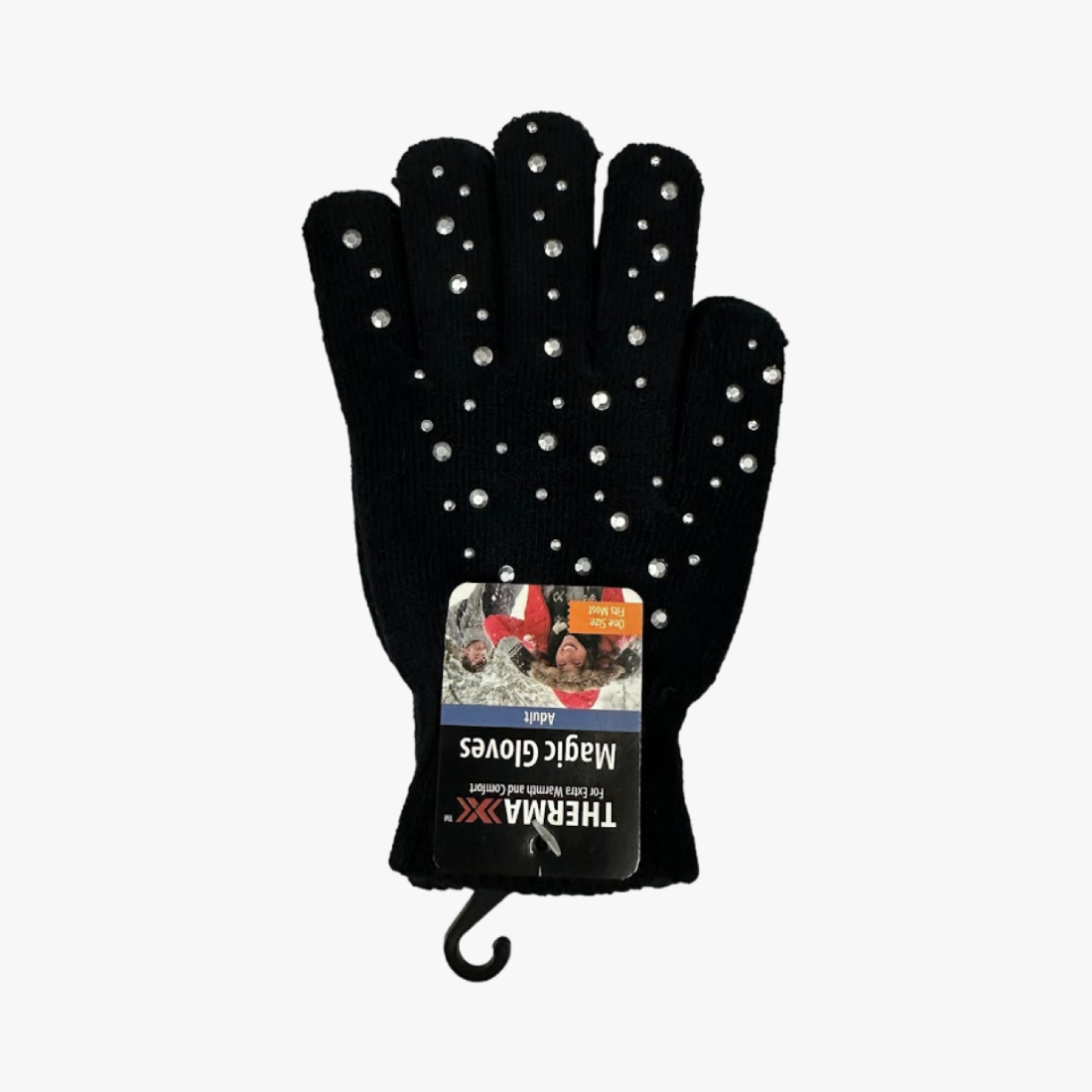 THERMAXX WOMEN MAGIC WINTER FASHION GLOVES WITH STONES - 6871