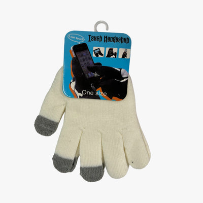 WINTER TOUCH GLOVES 3 FINGERS ASSORTED COLORS SMALL (BLUE LABEL) - 6868