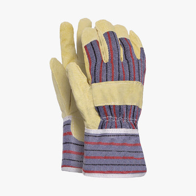 BIG-SPLIT LEATHER AND CANVAS WORK GLOVES - 8322