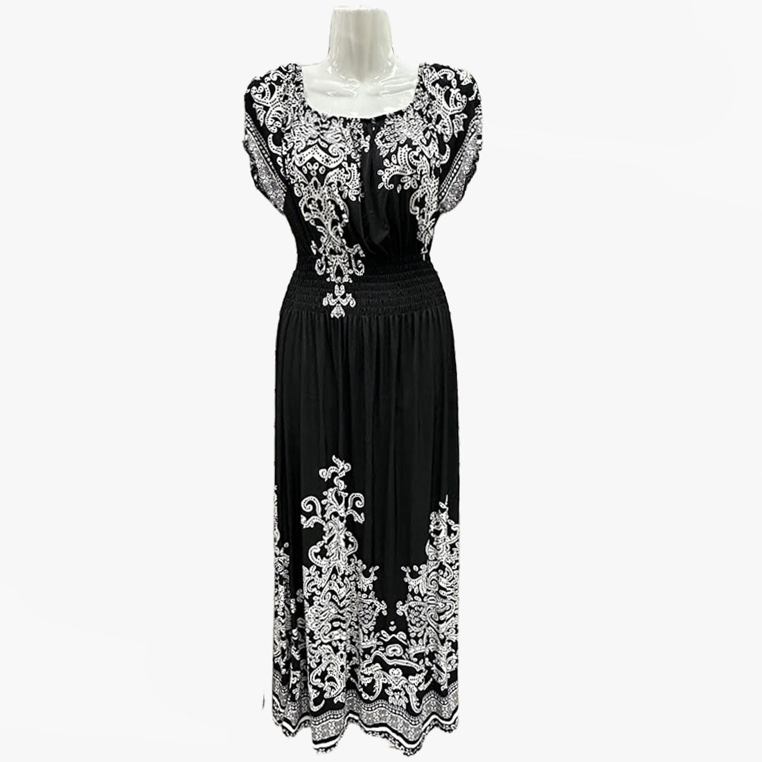 wholesale summer maxi dresses Elegant Embroidered Dress Color:M-Spa Pricechange8thmay USD 13/each Hnodov Button Down Shirt