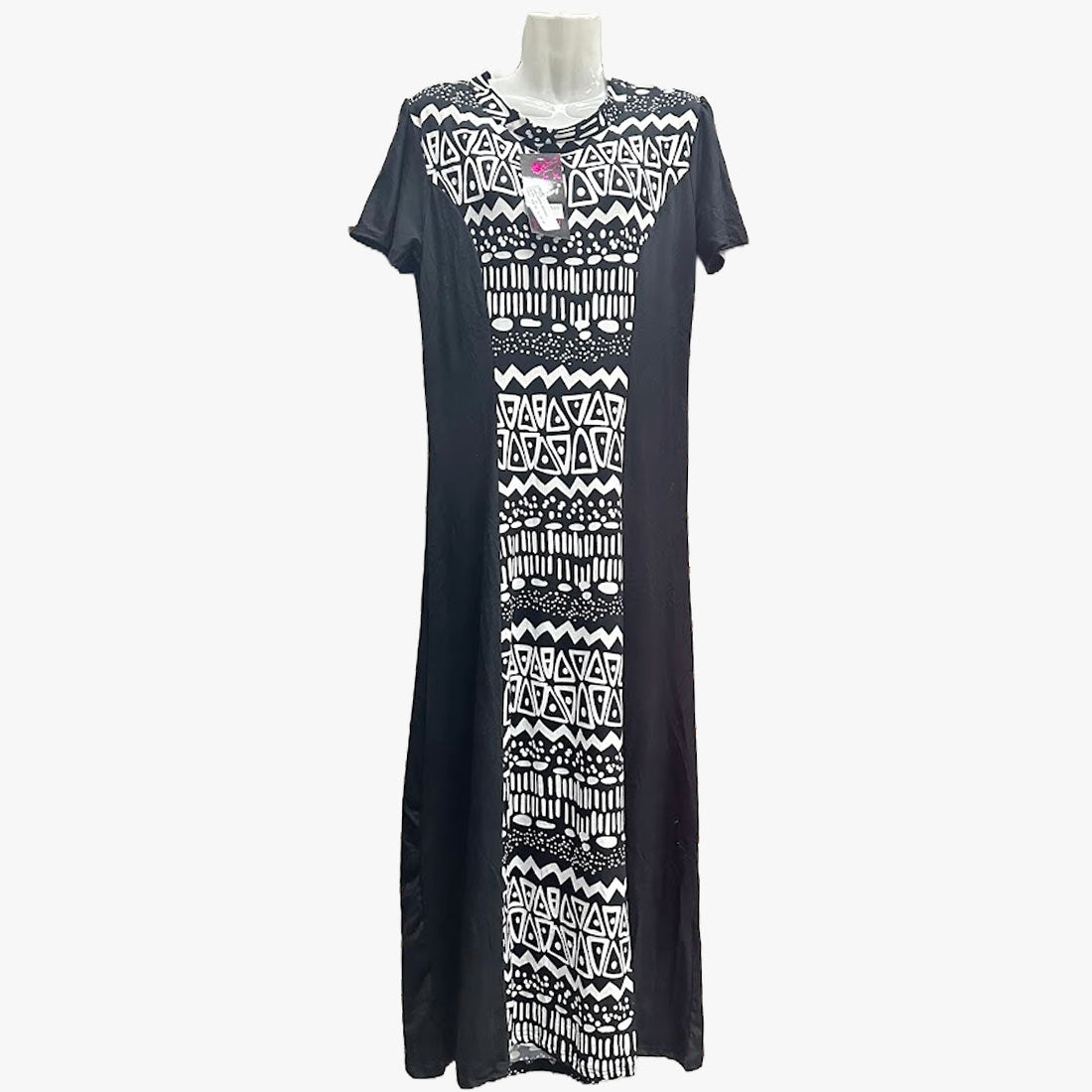 TRIBAL PATTERNED MOTIF MIDI DRESS ASSORTED COLORS - 670134